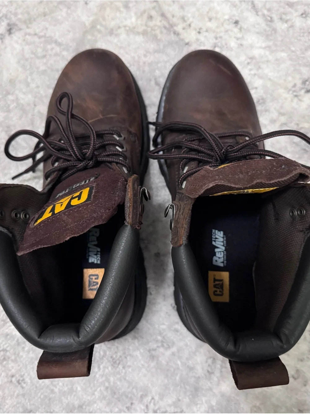 Brown Steel Toe Work Boots - Men's Durable Leather Safety Boots